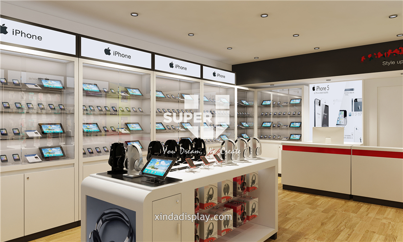 Mobile Phone Shop Design Phone Accessory Display - Retail Shop Interior