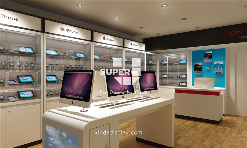 mobile phone shop interior design in kerala