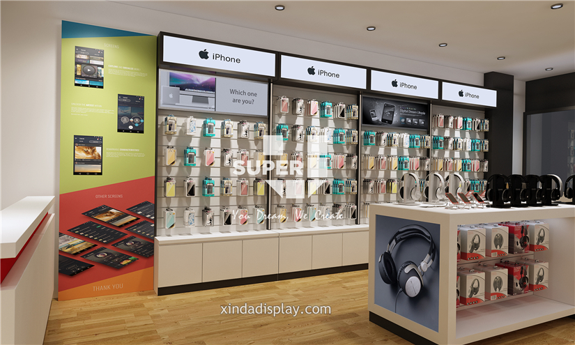 Mobile Phone Shop Design Phone Accessory Display - Retail Shop Interior