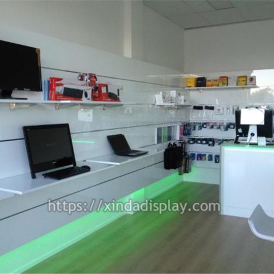 Computer Shop Display Fixture Modern Computer Showroom Design Retail Shop Interior Design