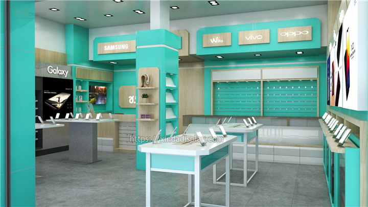 Simple Mobile Phone Shop Interior Design - Retail Shop Interior Design