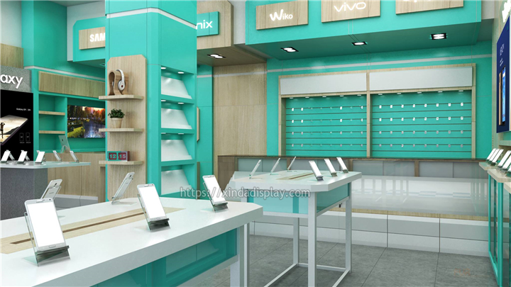 Simple Mobile Phone Shop Interior Design - Retail Shop Interior Design