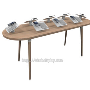Wooden Cellphone Showcase Cell Phone Display Showcase