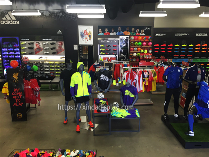 Custom Soccer Shop Design Soccer Shop Fittings Manufacturing - Retail Shop Interior Design ...